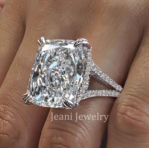 Large Stone Engagement Rings, Elongated Cushion Solitaire, Elongated Cushion Cut Engagement Ring, Engagement Ring Split Shank, Cushion Solitaire Ring, Cushion Cut Moissanite Engagement Ring, Cushion Solitaire, Yellow Diamond Earring, Moissanite Engagement Ring Cushion Cut