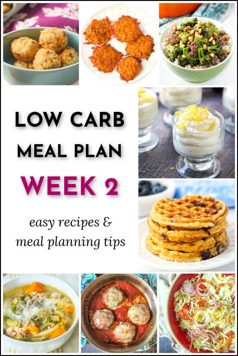 collage of keto recipes with text Easy Low Carb Meal Plan, Low Carb Diet Meal Plan, Meal Plan Week, Protein Meal Plan, Low Carb Menus, Breakfast Low Carb, Low Carb Meal Prep, Low Carb Meal, High Protein Low Carb Recipes