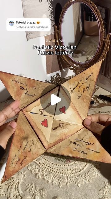 zzzed on Instagram: "Hope it helps <3

DIY Victorian puzzle letter purse 🤎"