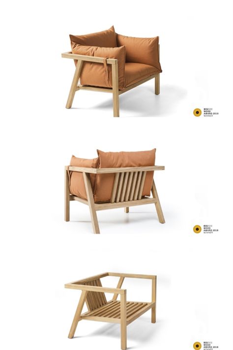 Comfortable Outdoor Furniture, Wood Chair Design, Kursi Bar, Wooden Sofa Designs, Chairs And Tables, Furniture Design Chair, Sofa Set Designs, Lounge Design, Diy Sofa