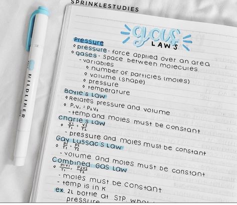 Boyle's Law Notes, Gas Laws Chemistry Notes, Gas Laws Chemistry, Mole Concept, Gas Laws, Charles Law, Gay Lussac, Boyle's Law, Ideal Gas Law