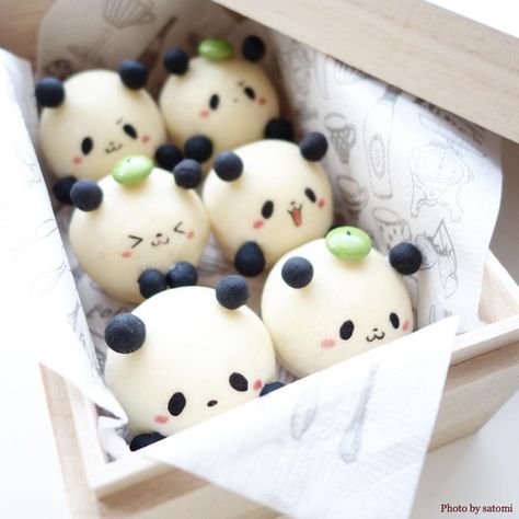 Panda Aesthetic, Kawaii Dessert, Bread Art, Kawaii Cooking, Cute Baking, Steamed Buns, Pastry Desserts, Fresh Feeling, Kawaii Food