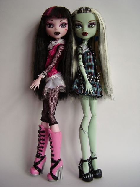 Frankie Stein And Draculaura, Monster High Frankie Stein Aesthetic, Frankie Stein Hair, Draculaura And Frankie, Frankie Stein Aesthetic, Draculaura Doll, Frankie Stein, Monster High Frankie Stein, 90s Grunge Hair