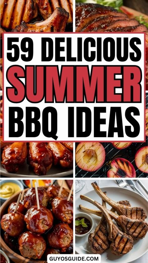 59 Delicious Summer BBQ Ideas for a Perfect Cookout Sides For Korean Bbq, Gourmet Bbq Food, Ideas For Bbq Party Food, Barbecue Food Ideas, Easy Cookout Food, Summer Bbq Ideas, Summer Bbq Food, Bbq At Home, Barbecue Dishes