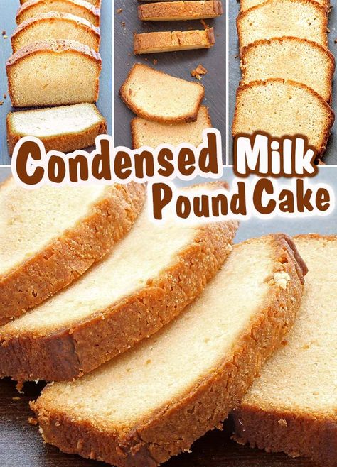 Classic Pound Cake with Condensed Milk - Cakescottage Condensed Milk Pound Cake, Recipes Using Condensed Milk, Cake With Condensed Milk, The Best Pound Cake, Mallorca Bread, Best Pound Cake, Classic Pound Cake Recipe, Classic Pound Cake, Milk Recipes Dessert