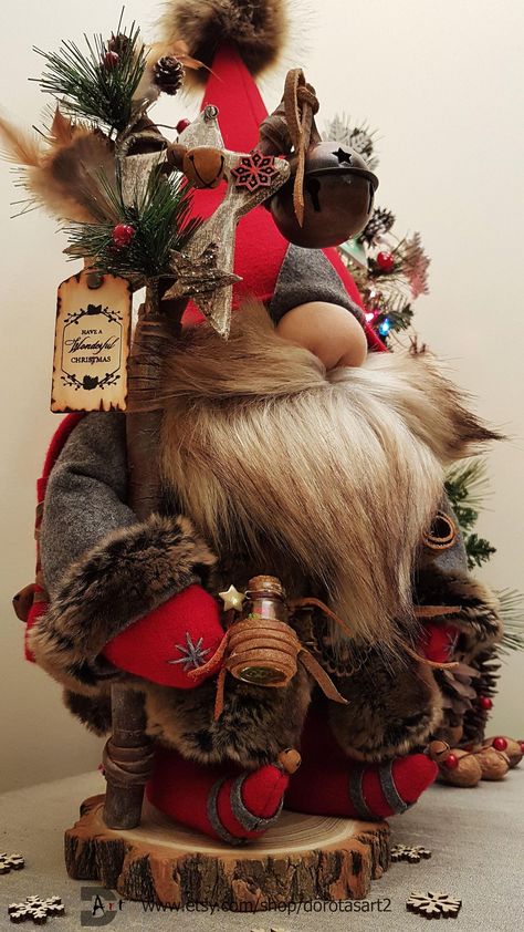 Handmade Gnomes, Nordic Gnomes, Gnomes Diy, Diy Gnomes, Gnomes Crafts, Christmas Gnomes, Xmas Ideas, Seasonal Crafts, Christmas Gnome