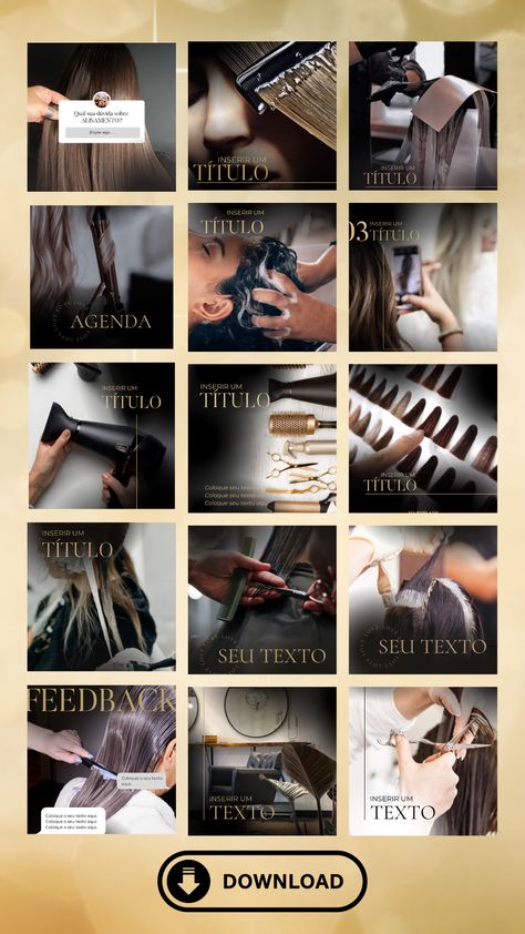 50 Hair Salon Instagram Aesthetic Templates Pack Salon Post Ideas, Salon Instagram Post Ideas, Beauty Salon Instagram Posts Ideas, Aesthetic Salon Instagram Feed, Hair Salon Marketing Ideas Social Media, Hair Advertising Ideas Social Media, Beauty Salon Social Media Posts, Social Media Hair Stylist, Hair Salon Social Media Design