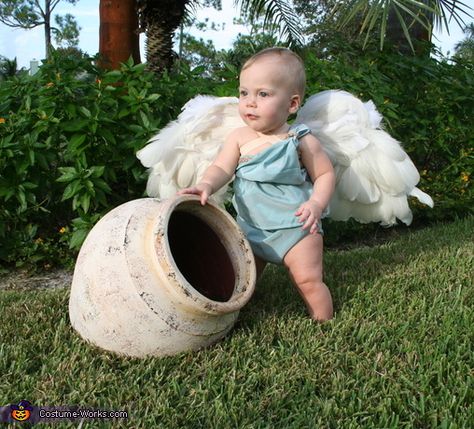 Cherub Costume, Handmade Halloween Costumes, Cherub Baby, Gym Mat, Costume Works, Baby Costume, Sewing Kids Clothes, Homemade Costumes, Halloween Costume Contest