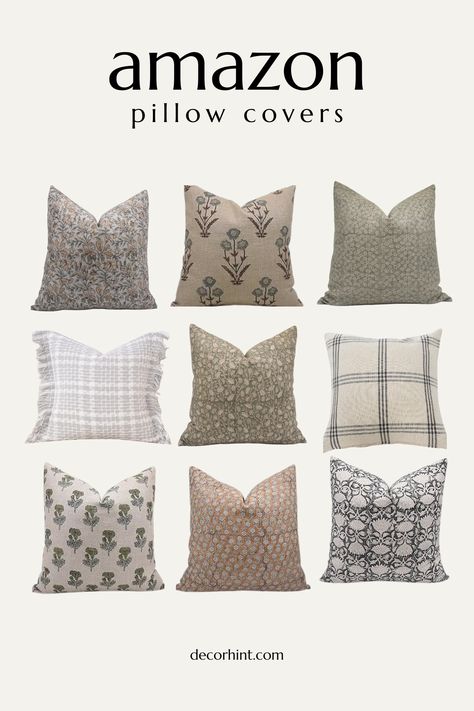 stylish amazon pillow covers Dark Leather Couch Throw Pillows, Pillow Covers Set, Couch Pillow Sizes, Throw Pillow For Grey Couch, Throw Pillow Color Scheme, Outdoor Throw Pillows Color Schemes, Pillow Placement On Couch, Amazon Throw Pillow Covers, Amazon Throw Pillow Combinations