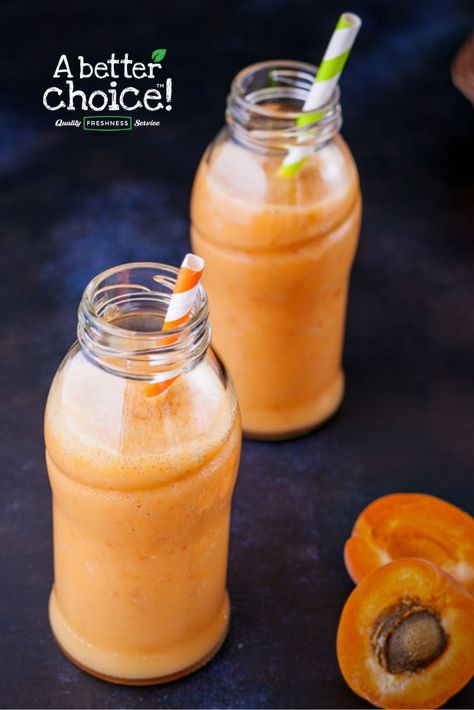 This is a healthy, fruity drink full of goodness.  #abetterchoice  #freshproduce #fruit #apricots #smoothie #drink #tips #healthy #fresh fruit Apricot Slush Recipe, Fresh Apricot Recipes Healthy, Apricots Benefits, Apricot Juice, Health Benefits Of Apricots, Watermelon Pizza Recipes, Watermelon Dessert, Watermelon Pizza, Fruit And Veg Shop