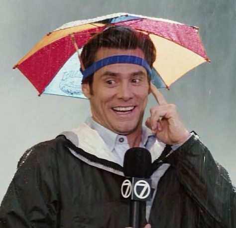 Weatherman Jim Carrey Meme, Jim Carrie, Jim Carrey Movies, Horse Senior Pictures, Rain Hats, Softball Senior Pictures, Softball Pictures, Senior Pictures Sports, Best Umbrella