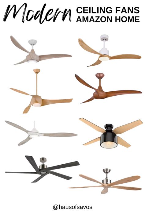 Modern Ceiling Fans Living Room, Mid Century Modern Ceiling Fan, Elegant Ceiling Fan, Ceiling Fan Cover, Living Room Fans, Living Room Ceiling Fan, Wood Ceiling Fans, Amazon Home Finds, Wood Trees