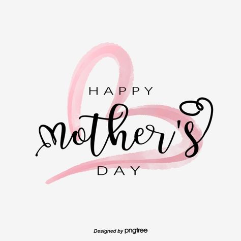 Happy Mothers Day Font, Hari Ibu Mother's Day, Happy Mother’s Day, Painted Fonts, Mother's Day Creative, Morhers Day, Mothers Day Cards Craft, Mothers Days, Moms Day