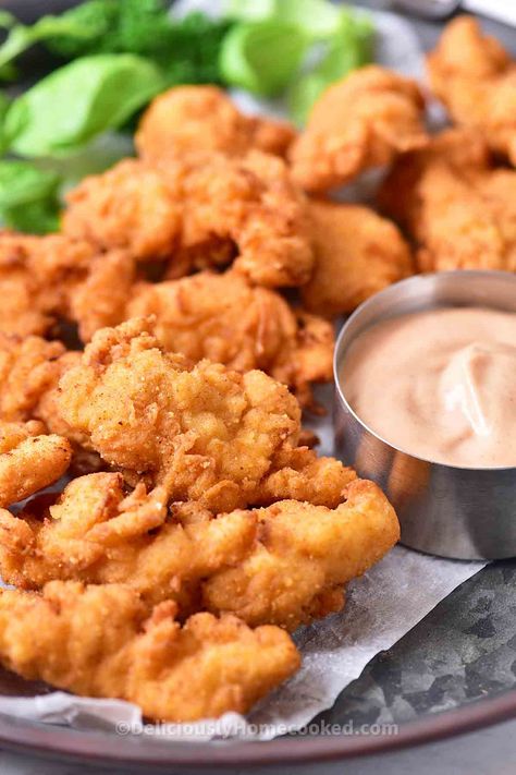 Copycat Raising cane's chicken fingers recipe Southern Chicken Tenders, Raising Cains Chicken Recipe, Raising Canes Sauce Recipe Copycat Chicken Fingers, Canes Chicken Tenders Recipe Air Fryer, Rising Canes Chicken, Copycat Raising Canes Chicken, Raising Canes Chicken Tender Recipes, Rasing Canes Recipe, Copycat Canes Chicken Tenders