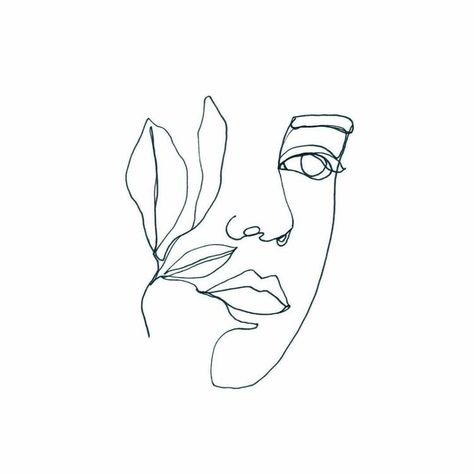 Face Tattoo, Minimalist Tattoo, Line Drawing, Line Art, Tattoo Designs, Art