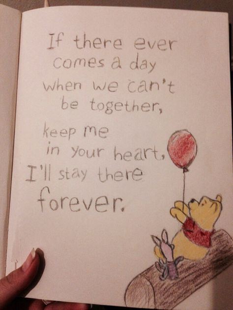 I am kinda proud of this one it's pretty simple. How do you not love Winnie The Pooh? I drew this like a year or so ago I think? Idk. (yeah it could be better I know. Idek if I wrote the quote correctly oh god) Drawing by Lizzy S.(if repinned please leave credit thank you I'll shut up now) Love Drawing Images, Cute Drawings Of Love, Winnie The Pooh Quotes, Pooh Quotes, Drawing Quotes, Not Love, Bff Quotes, Disney Quotes, Best Friend Quotes