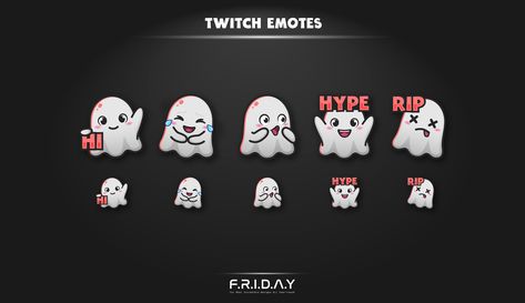 Twitch Emotes, Twitch Channel, Theme Ideas, Cute Ghost, Ghost, Quick Saves