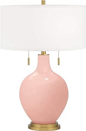 #PinkCeramicBrassLamp #BlushAndBrass #ElegantIllumination #ChicCeramics #MetallicMeetsPastel #HomeDecorGoals #LuxeLighting #TrendingHomeDecor #HomeInspo #UniqueLighting #DesignDetails #PastelPerfection #BrassBrightness #CeramicCrafted Brass Accent Table, Pink Table Lamp, Color Forecasting, Light Grey Walls, Pink Table, Table Lamp Shades, Pink Ceramic, Fan Lamp, Ceiling Fan In Kitchen