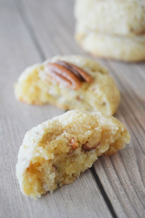 {Gluten Free} Pecan Sandies - The Healthy Home Cook Gluten Free Pecan Sandies Cookies, Gluten Free Pecan Sandies, Gluten Free Funfetti Cake, Pecan Sandies Cookies, Funfetti Cake Mix Cookies, Eat To Perform, Gluten Free Pecan, Sweet Potato Chocolate, Pecan Sandies