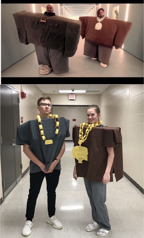 Meme day- Kanye “I love it” meme costume  Spirit week Meme Day Costumes, Halloween Costume Meme, Meme Party, Meme Costume, Spirit Halloween Costumes, Book Character Day, Funny Vine, Spirit Week Outfits, Homecoming Week