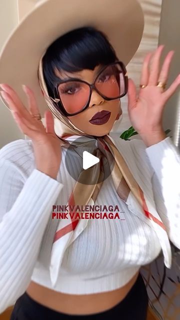 17K views · 2.2K likes | tastePINK | 💖KAY 🦄 on Instagram: "🔥 FOUR LEWKS ft. $15 pixie! Which style inspo would you SLAY?!  I loveeeee QUICK fixes & simple touches to elevate my look. I’m all about the DRAMA, but I can also create a more simplistic look. Pixie cuts sometimes need a little ✨ RAZZLE dazzle ✨ so grab a scarf, a cute hat and your fave pair of shades and let’s GET TO WORK!  4-in-1 Valentine’s Day HAIR SLAY INSPO ♥️🌹💋✨  Style 1: scarf + hat combo with these fabulousss @disco_sis sunglasses   Style 2: Scarf + @disco_sis sunglasses combo  Style 3: Simplistic look with the pixie & @elevynthirty earrings!  Style 4: Slay the hat + @disco_sis sunglasses combo   💋 Lip: @toofaced “Drop Dead Red”  ♥️ Hair: Vella Vella “Alexis”" Short Hair And Hats, Scarf Hat, Cute Hats, Pixie Cut, Fashion Sunglasses, Well Dressed, Red Hair, Short Hair Styles, Fashion Inspo