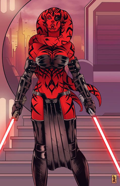 Darth Talon by RamArtwork.deviantart.com on @DeviantArt Twilek Female, Darth Talon, Sith Lords, Anakin Vader, Twi Lek, Sith Empire, Star Wars Sith, Star Wars The Old, Dark Side Star Wars