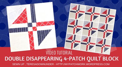 Disappearing 4 Patch, Disappearing Four Patch, Disappearing Blocks, 4 Patch Quilt, Easy Quilting, Missouri Quilt, 9 Patch Quilt, Quilting Videos, Quilt Squares