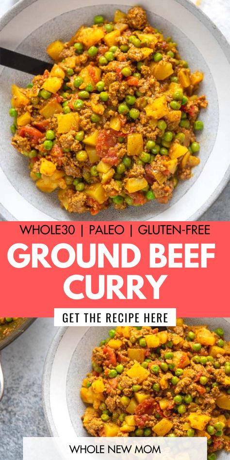 Paleo Roast, Beef Curry Recipe, Boiled Egg Diet Plan, Beef Curry, Paleo Recipes Easy, Easy Dinner Recipe, Ground Beef Recipes For Dinner, Paleo Whole 30, Low Carb Dinner Recipes