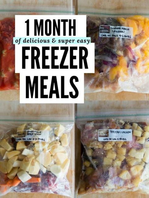 Freezer Bag Meals, Dump Bags, Freezer Meal Recipes, Freeze Ahead Meals, Easy Casseroles, Freezer Dinners, Recipes For The Whole Family, Freezer Friendly Meals, Freezable Meals