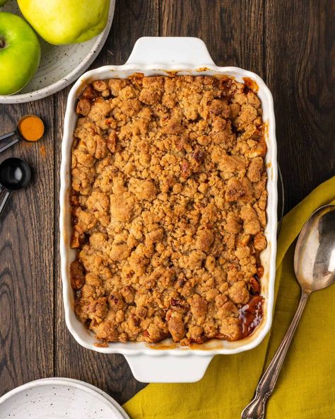 Apple Crumble Recipe Gluten Free, Almond Flour Apple Crumble, Gluten Free Apple Crumble Pie, Gluten Free Apple Pie Crumble, Apple Crumble No Oats, Gf Apple Crumble, Apple Crumble Gluten Free, Gluten Free Crumble Topping, Sugar Free Apple Crumble