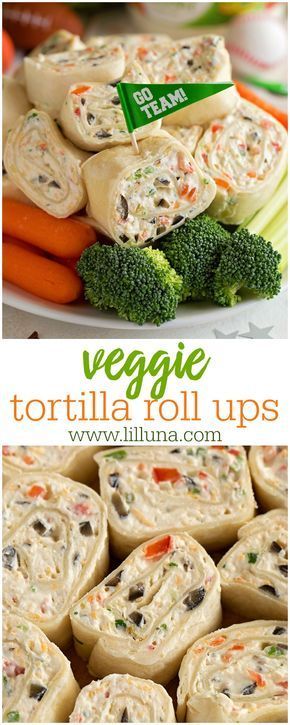 These Delicious Veggie Tortilla Roll Ups Are The Perfect Appetizer For Your Next Game Day, Party Or Get Together. They're Filled With Ranch Veggie Dip, Chopped Veggies And Rolled Into A Flour Tortilla Making Them Bite-Sized And Party Ready! Easy Rollups, Ranch Veggie Dip, Veggie Tortilla, Party Food Easy Cheap, Healthy Rolls, Veggie Roll Ups, Easter Appetizers Easy, Appetizers Easy Dips, Chopped Veggies