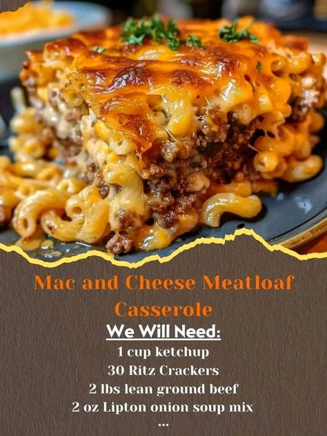 Recipes Mac And Cheese, Cheese Meatloaf, Meatloaf Casserole, Cheese Stuffed Meatloaf, Baby Ray, Sweet Baby Ray, Beef Casserole Recipes, Slow Cooker Recipes Healthy, Grandmas Recipes