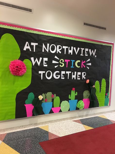 Cactus bulletin board Cactus Bulletin Board, Staff Bulletin Boards, Pta Bulletin Boards, Elementary School Bulletin Boards, Hallway Bulletin Boards, Door Bulletin Boards, Elementary Bulletin Boards, Work Bulletin Boards, Summer Bulletin Boards