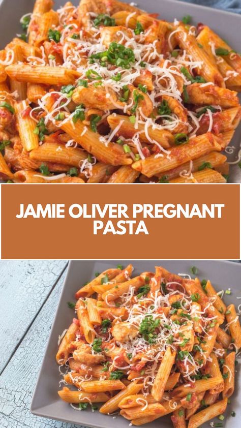 Jamie Oliver Pregnant Pasta is made with spring onions, carrot, celery, fresh red chillies, higher-welfare sausages, fennel seeds, dried oregano, olive oil, dried penne, garlic, balsamic vinegar, chopped tomatoes, and fresh basil. This easy jools Pregnant Pasta recipe creates a hearty dinner that takes about 30 minutes to prepare and can serve up to 4 people. Jamie Oliver Easy Meals For Every Day, Celery Pasta, Jamie Oliver Pasta, Jamie Oliver 5 Ingredients, Christmas Pasta, Garlic Balsamic, Healthy Christmas Recipes, Jamie Oliver Recipes, Spring Onions