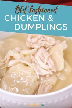 Bisquick Dumplings, Best Chicken And Dumplings, Chicken N Dumplings, Chicken Dumplings Recipe, Homemade Chicken And Dumplings, Crockpot Chicken And Dumplings, Dumpling Dough, Chicken Dumplings, Homemade Dumplings