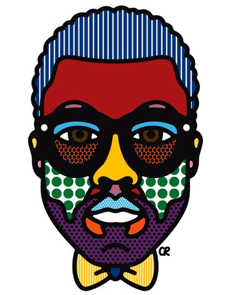 this just blew my mind .. Kanye West = ??? no words Craig And Karl, Pop Art Portraits, Celebrity Portraits, Art Pop, Arte Popular, Cubism, Design Graphique, Lebron James, Image Illustration