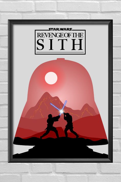 Inspired from the Star Wars Revenge of the Sith movie this Revenge of the Sith Poster is perfect for any Star Wars fan. Print this digital poster as a gift or as the perfect addition to any home or office. Let us know what you think in the comments or what poster you would like to see next. Revenge Of The Sith Tattoo, Star Wars Revenge Of The Sith, Revenge Of The Sith Poster, Sith Tattoo, Revenge Of The Sith, Movies Posters, Motion Poster, The Sith, Star Wars Movie