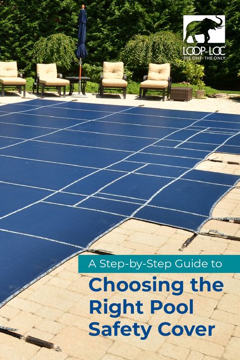 🥽 Buying a new pool cover? Here’s a step-by-step guide to help you select the one that’s right for your pool! Click to read the full article. #Looploc #poolcover #safetycover #safetypoolcover #homedesign Pool Safety Covers, Pool Shapes, Pool Safety, Choose The Right, Pool Cover, Sit Back, Step Guide, Swimming Pools, Pool