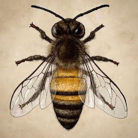 Realistic bee inspiration though I do not like the wings down or how dark the head is. Bee, On Instagram, Instagram