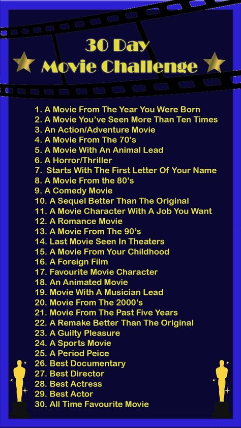 30 Movies Challenge, First Date Ideas Winter, 30 Day Movie Challenge, Date Ideas Winter, Greatest Movies Of All Time, Movie Challenge, First Date Ideas, Disney Movies List, Fun First Dates