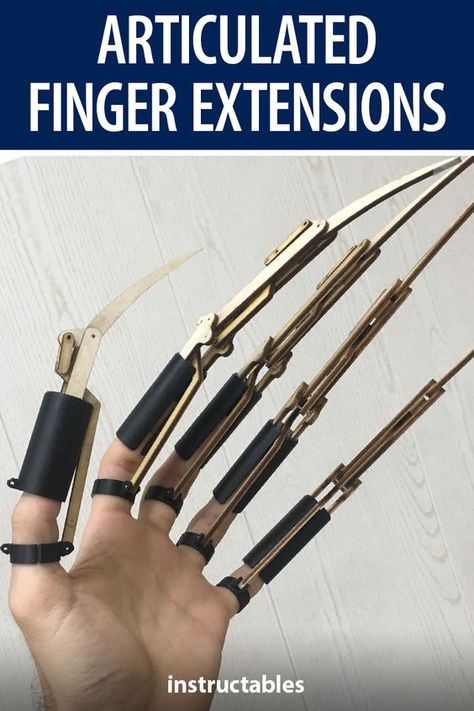 How To Make Articulated Fingers, Diy Prop Swords, Articulated Finger Extensions, Finger Extensions, Cosplay Armor, Prop Making, Cosplay Tutorial, Creative Valentines, Diy Valentines Crafts