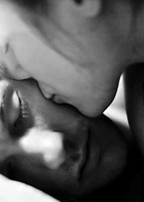 Dh Lawrence, Types Of Kisses, Morning Cuddles, Morning Kisses, Image Couple, Laying In Bed, Love Kiss, Kissing Him, You Are Perfect