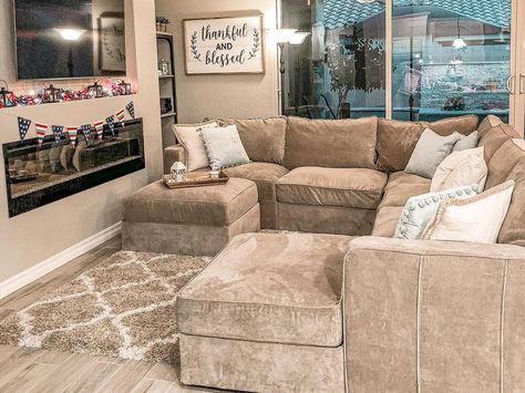 Sactional Lovesac Configurations, Lovesac Sactional Configurations, Basement Couch Ideas, Lovesac Configurations, Love Sac Sectional Ideas, Chase Couch, Sactional Lovesac, Lovesac Sactional Ideas, Lovesac Sactional Living Rooms