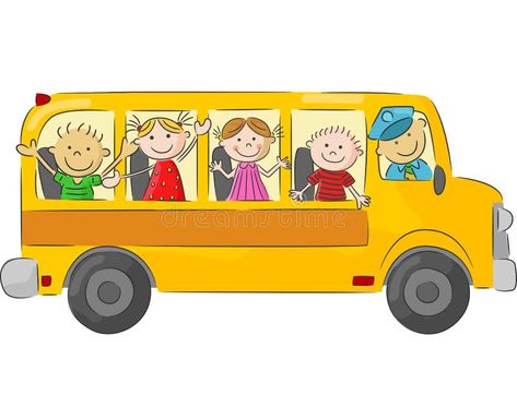 Sequencing Cards Preschool, Cow Cartoon Drawing, School Bus Cartoon, School Bus Drawing, Bus Drawing, Bus Cartoon, Cow Cartoon, Owl Sewing, School Board Decoration