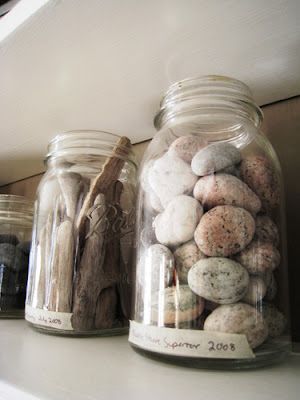 Guest post: Bethany's Jars | Brooklyn Limestone Rock Collection Display, Nature Display, Small Chalkboard, Healthy Meal Delivery Service, Collage Ideas, Framed Chalkboard, Vacation Memories, Healthy Food Delivery, Old Home