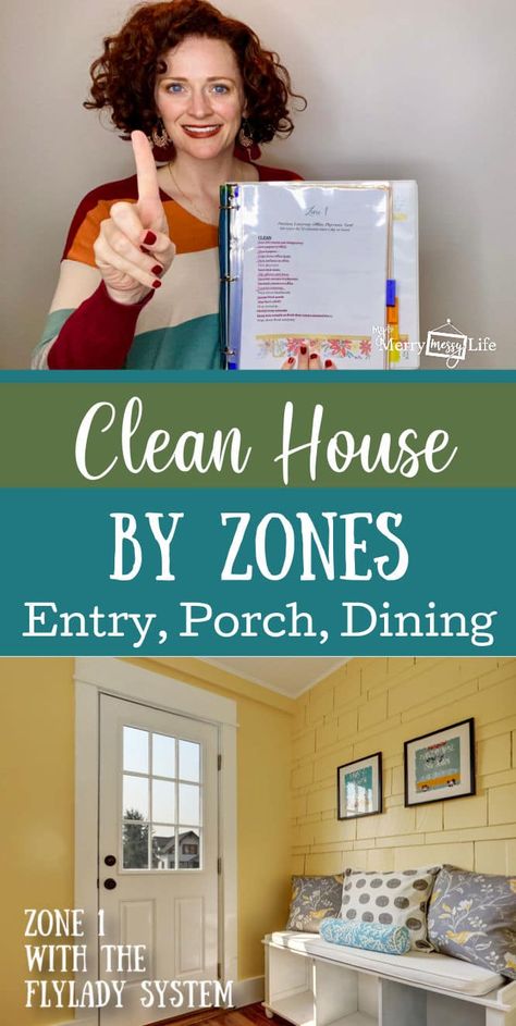 Zone Cleaning Checklist, Flylady Zones Free Printable, Flylady Cleaning Schedule, Cleaning Zones, Flylady Zones, Glass Cleaner Recipe, Porch Dining Room, Clean Dining Room, Fly Lady Cleaning