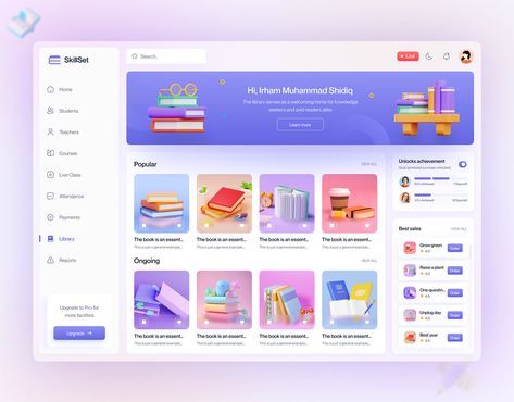 SaaS Web Application - SaaS Dashboard - Library :: Behance Countdown App, Dashboard Design Template, Desain Ux, Podcast Design, App Dashboard, To Do App, Web Application Design, Course Web, Ui Design Dashboard