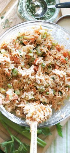 Great easy lunch idea! Make it over the weekend and eat it all week long! Easy Buffalo Ranch Chicken Salad. This simple recipe is so delicious! It is packed with flavors and you can make it as spicy as you want. As a bonus, it is Paleo, Whole30 Compliant, gluten free, dairy free, and just plain tasty whether you are following a special diet or not. Ranch Chicken Salad Recipe, Ranch Chicken Salad, The Pinning Mama, Easy Lunch Idea, Buffalo Ranch Chicken, Buffalo Ranch, Chicken Salad Recipe, Lunch Idea, Paleo Lunch