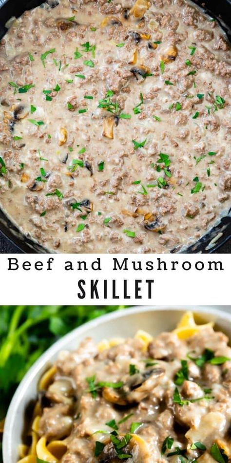 Beef Zucchini Mushroom Recipes, Mushroom Ground Beef Recipes, Ground Beef Mushroom Recipe, Fresh Mushrooms Recipes, Ground Beef And Mushrooms, Mushroom Zucchini Recipe, Dinner With Mushrooms, Beef And Mushroom Recipe, Mushroom Slow Cooker