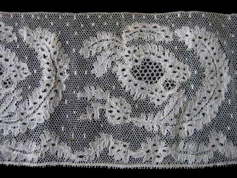 Belgian Beveran Lace Lace Border, Antique Lace, Beige Color, Honeycomb, Lace